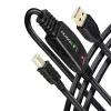 Axagon ADR-215B USB 2.0 A-M -> B-M aktives Verbindungs-/Repeaterkabel 15 m