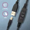 Axagon ADR-215B USB 2.0 A-M -> B-M aktives Verbindungs-/Repeaterkabel 15 m