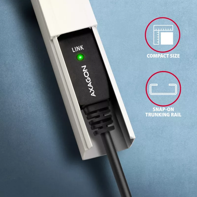 Axagon ADR-215B USB 2.0 A-M -> B-M aktives Verbindungs-/Repeaterkabel 15 m
