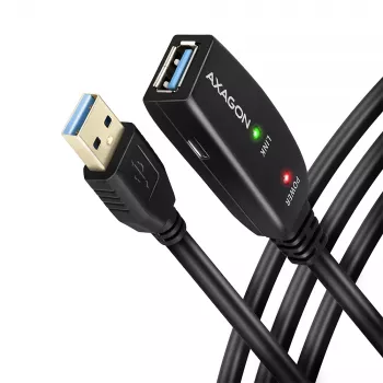 Axagon ADR-305 USB 3.2 Gen 1 A-M -> A-F aktives Verlängerungs-/Repeaterkabel 5 m