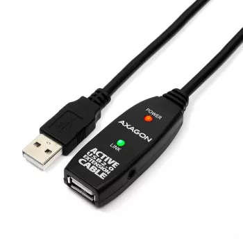 Axagon ADR-205 USB 2.0 A-M -> A-F aktives Verlängerungs-/Repeaterkabel 5m