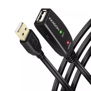Axagon ADR-220 USB 2.0 A-M -> A-F aktives Verlängerungs-/Repeaterkabel 20 m