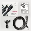 Axagon ADR-220 USB 2.0 A-M -> A-F aktives Verlängerungs-/Repeaterkabel 20 m