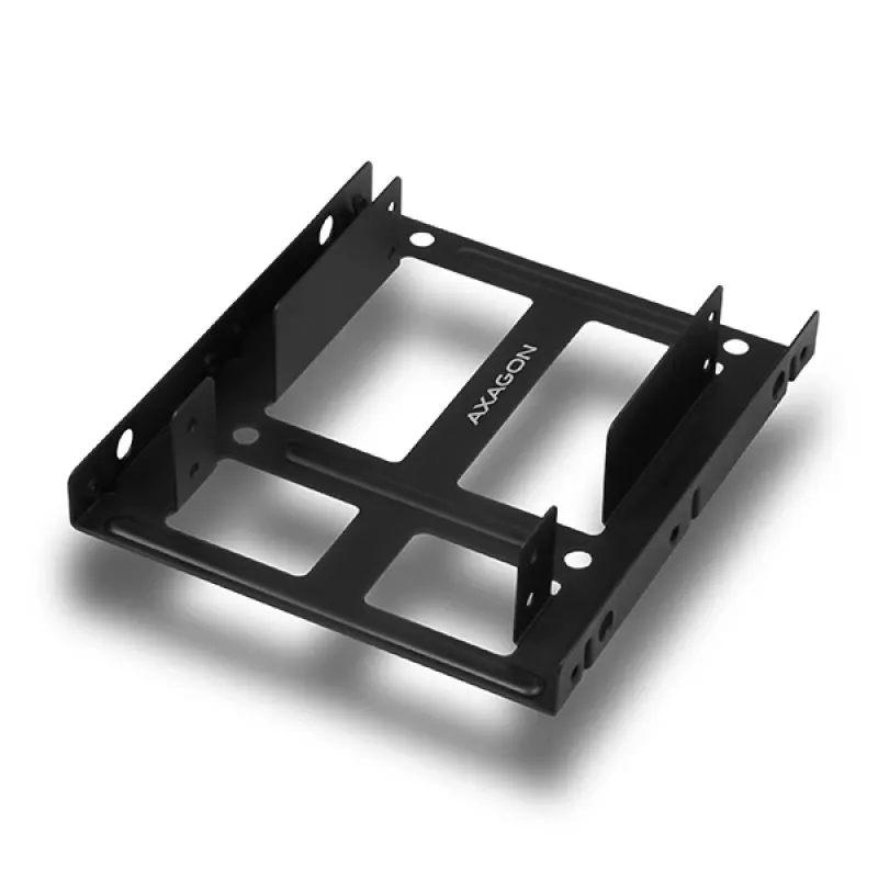 Axagon RHD-225 METAL Halterung für 2x 2,5 Zoll HDD/SSD in 3,5 Zoll Einbauschacht, Lüfterhalterung