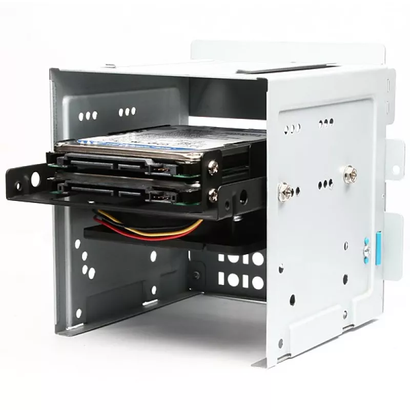 Axagon RHD-225 METAL Halterung für 2x 2,5 Zoll HDD/SSD in 3,5 Zoll Einbauschacht, Lüfterhalterung