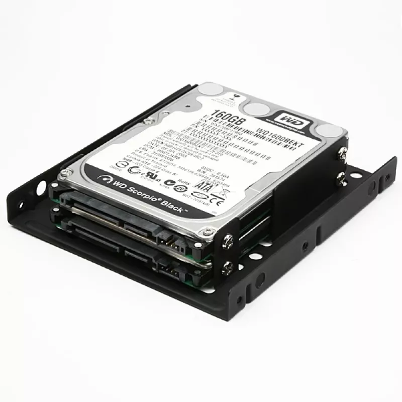 Axagon RHD-225 METAL Halterung für 2x 2,5 Zoll HDD/SSD in 3,5 Zoll Einbauschacht, Lüfterhalterung