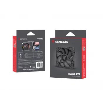 GENESIS Oxal 120 Computer case Fan 12 cm Schwarz 1 Stk.
