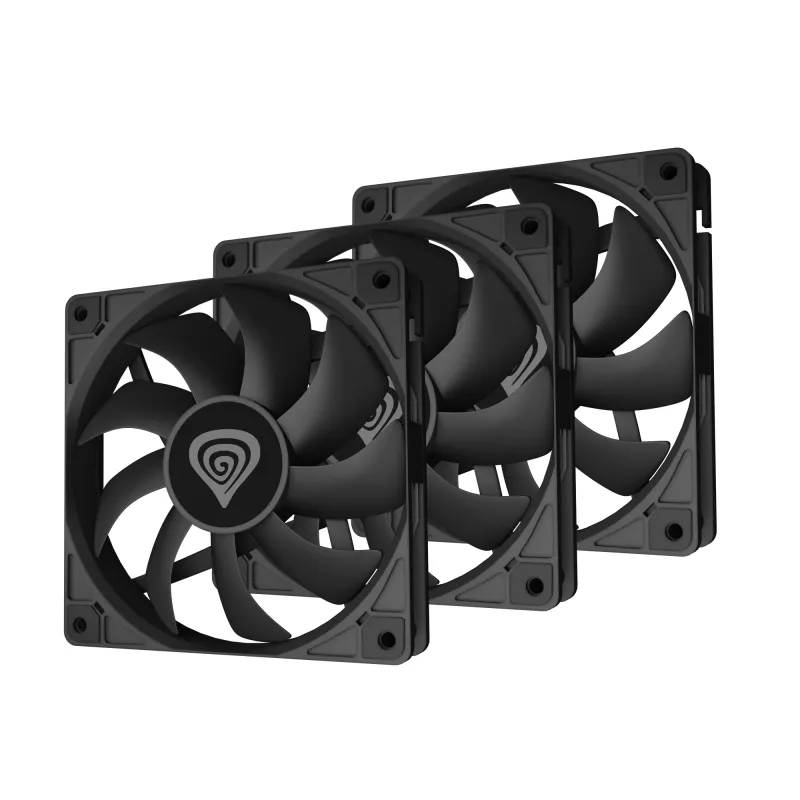 GENESIS Oxal 120 Computer case Fan 12 cm Schwarz 3 Stk.