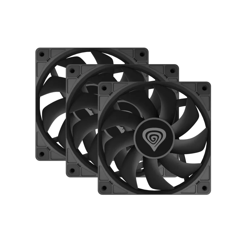 GENESIS Oxal 120 Computer case Fan 12 cm Schwarz 3 Stk.