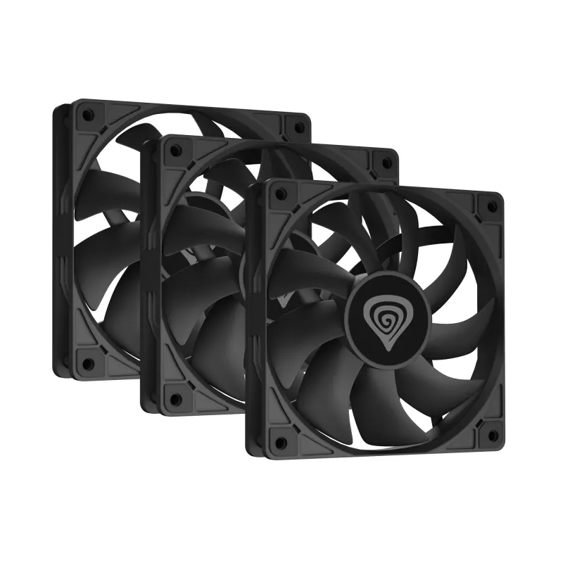 GENESIS Oxal 120 Computer case Fan 12 cm Schwarz 3 Stk.