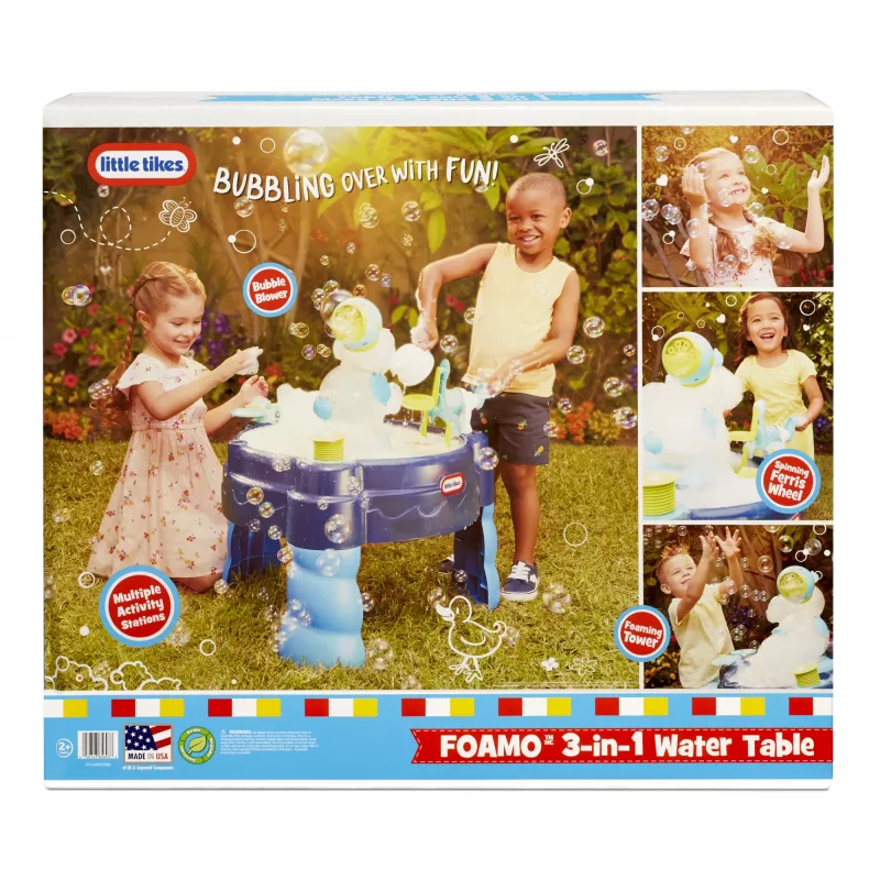 Little Tikes FOAMO 3-in-1 Wassertisch, Wassertisch, 2 Jahr(e), Mehrfarbig