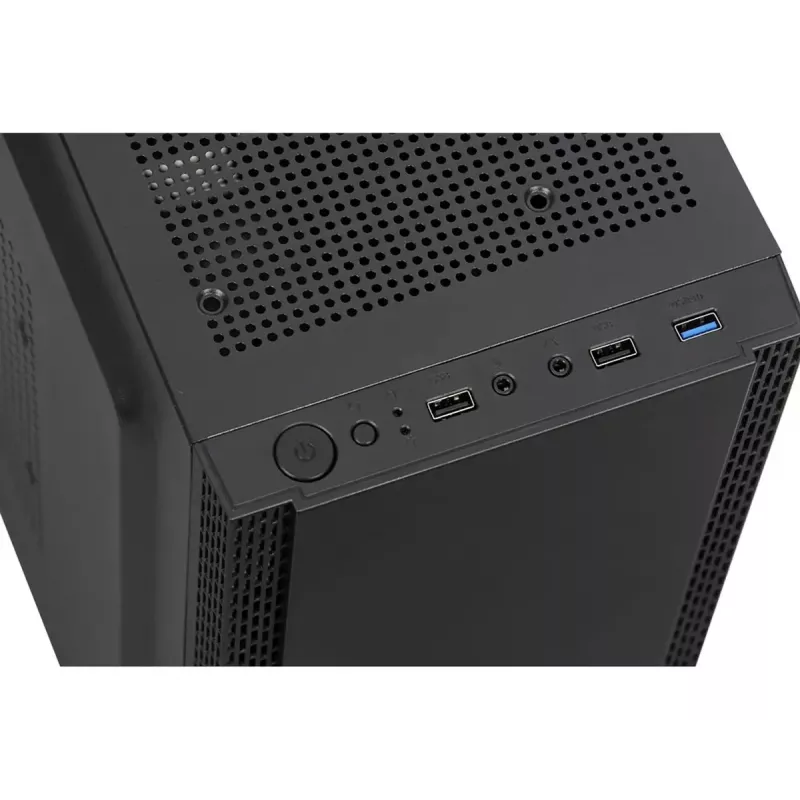 PC-Gehäuse IBOX ANTILA 39 Midi Tower — Schwarz, ATX/microATX, GPU bis 31 cm, CPU-Kühlerhöhe 150 mm