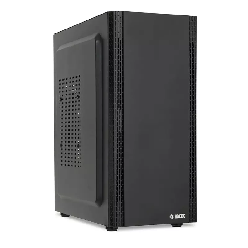 PC-Gehäuse IBOX ANTILA 39 Midi Tower — Schwarz, ATX/microATX, GPU bis 31 cm, CPU-Kühlerhöhe 150 mm