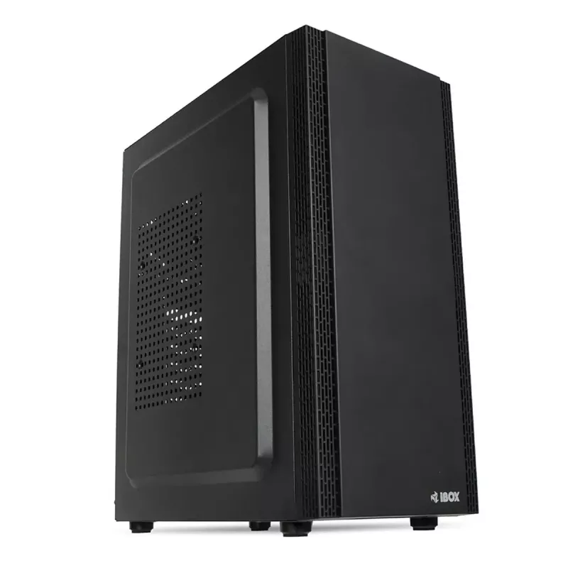 PC-Gehäuse IBOX ANTILA 39 Midi Tower — Schwarz, ATX/microATX, GPU bis 31 cm, CPU-Kühlerhöhe 150 mm