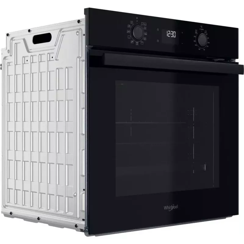 Einbau-Elektrobackofen WHIRLPOOL OMR58HU1B — 71 L, A+, hydrolytische Selbstreinigung, Umluft, Grill, Teleskopauszug