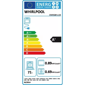 Whirlpool OMR58HU1X 71 L 2900 W Edelstahl