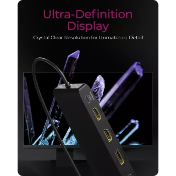 ICY BOX 11-in-1 Mobile DockingStation mit Triple-Video-Ausgang