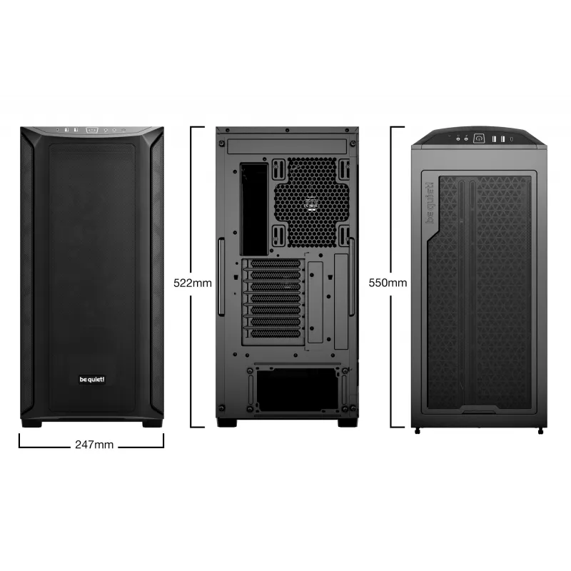 PC-Gehäuse be quiet! Shadow Base 800 Midi Tower Schwarz