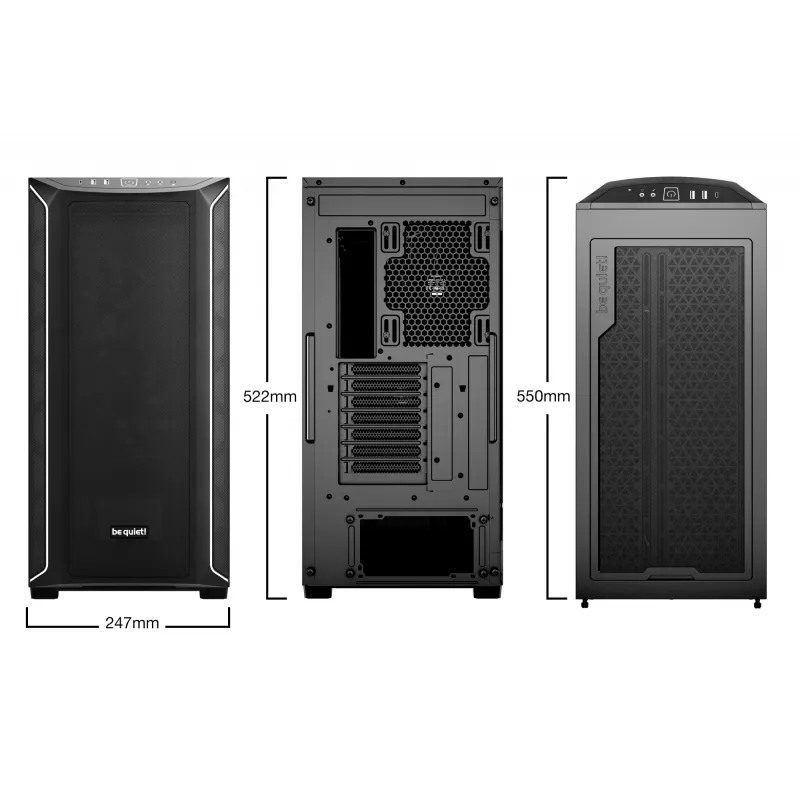 PC-Gehäuse be quiet! Shadow Base 800 DX Midi Tower Schwarz
