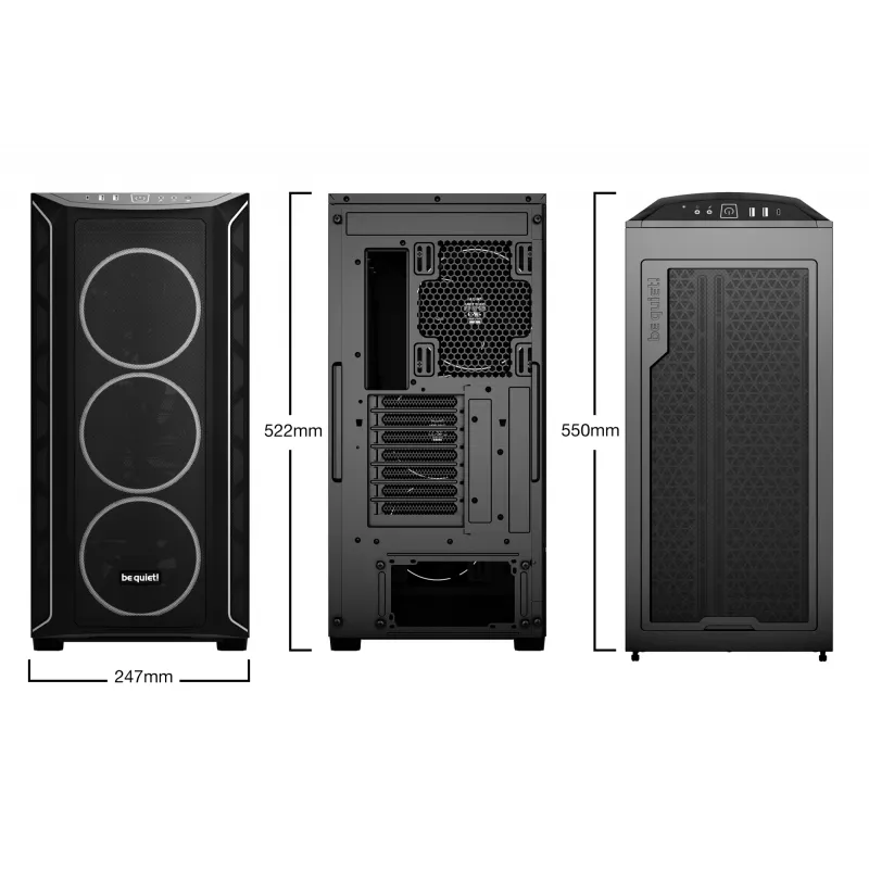 PC-Gehäuse be quiet! Shadow Base 800 FX Midi Tower Schwarz