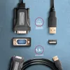 Axagon ADS-1PQN USB-A 2.0 - Seriell RS-232 DB9-M FTDI-Adapterkabel