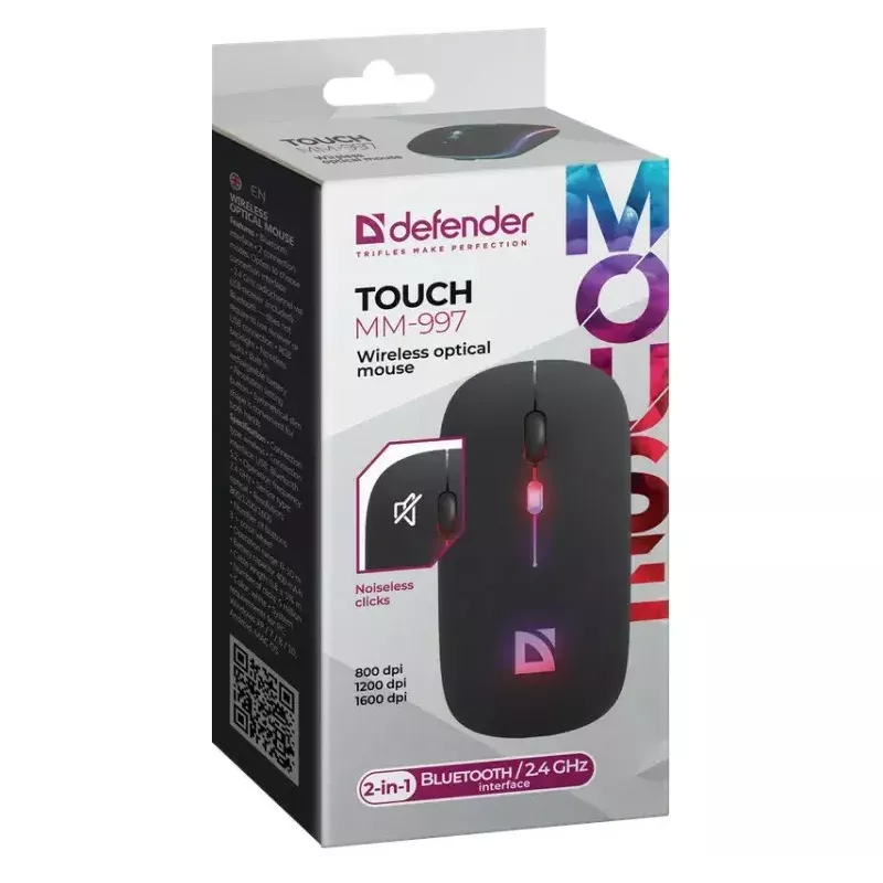 Kabellose Maus DEFENDER TOUCH MM-997 Schnittstelle