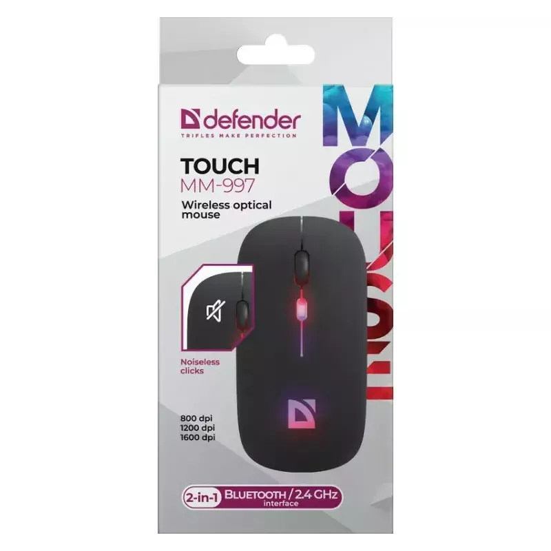 Kabellose Maus DEFENDER TOUCH MM-997 Schnittstelle