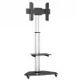 Techly Bodenständer mit Ablagewagen TV LCD/LED/Plasma 37-70 Zoll Silber