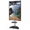 Techly Bodenständer mit Ablagewagen TV LCD/LED/Plasma 37-70 Zoll Silber