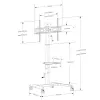 Techly ICA-TR228 multimedia cart/stand Schwarz Flat panel