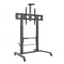 Multimedia-Wagen TECHLY ICA-TR230 Schwarz für Flachbildschirm bis zu 110 Zoll, VESA 900x600, Höhe 1850 mm, Traglast 120 kg