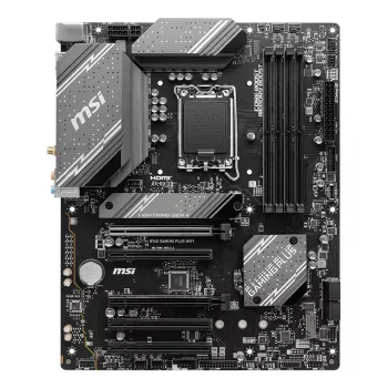 Motherboard MSI B760 GAMING PLUS WIFI — Intel B760, LGA 1700, ATX, DDR5, 4 DIMM, Wi‑Fi 6E, 2.5Gb LAN