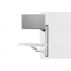 DIGITUS Workstation (Monitor. Tastatur. Maus) Wandhalterung 32 Zoll. 8 kg. VESA 75x75/100x100. Weiß/Schwarz