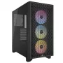 CORSAIR Mid-tower Pc Case - 3000d RGB Airflow - Schwarz