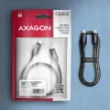 Axagon BUCM2-CM25AB Daten- und Ladekabel USB 480Mbps 2,5 m. PD 240W, 5A. Schwarz geflochten