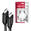 USB-Kabel Axagon BUCM-CM20TB 1,1m PD 60W 3A Schwarz