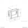Neomounts WL95-800BL1 Videowall-Wandhalterung 42-70 Zoll - Pop-out - max. 35 kg