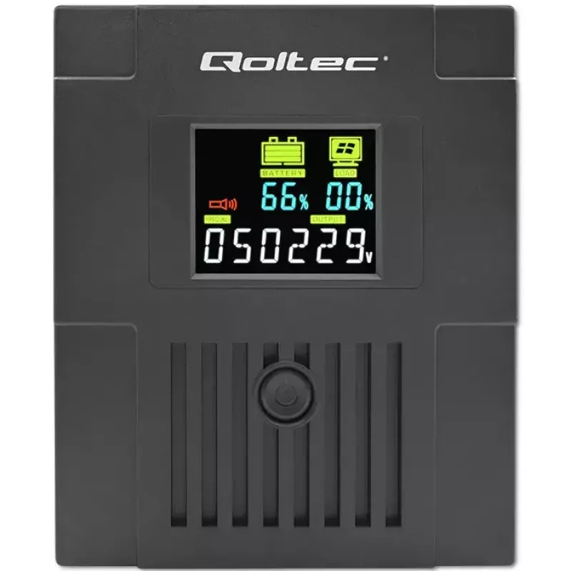 Uninterruptible Power Supply Qoltec 53771 2 kVA 1200 W 2 AC outlets