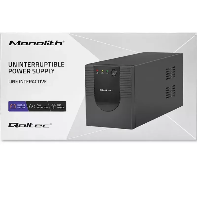 Qoltec 53777 USV Line-Interactive 2 kVA 1200 W 4 AC-Steckdosen