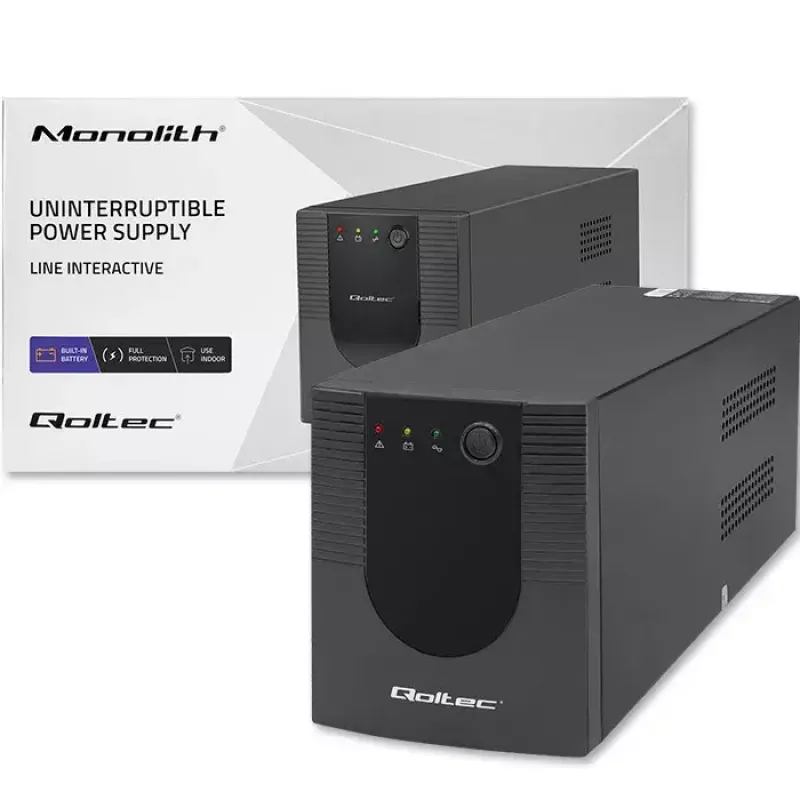 Qoltec 53777 USV Line-Interactive 2 kVA 1200 W 4 AC-Steckdosen