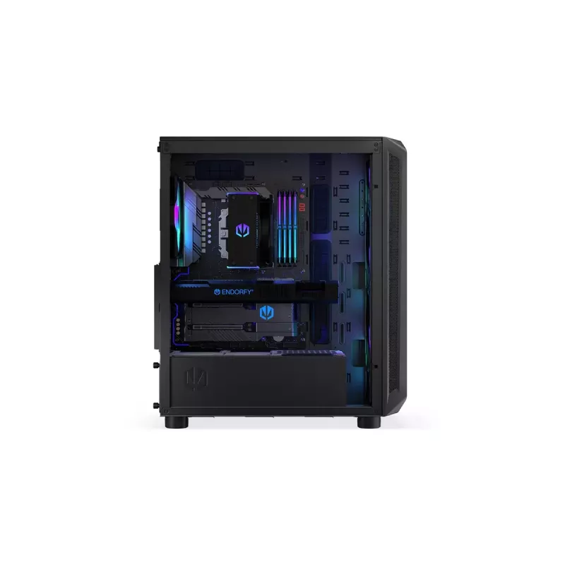 PC-Gehäuse ENDORFY Arx 500 ARGB ATX Schwarz — gehärtetes Glas, ARGB, ATX, max. GPU 350 mm, CPU-Kühler Höhe 179 mm, 7 Erweiterungsslots
