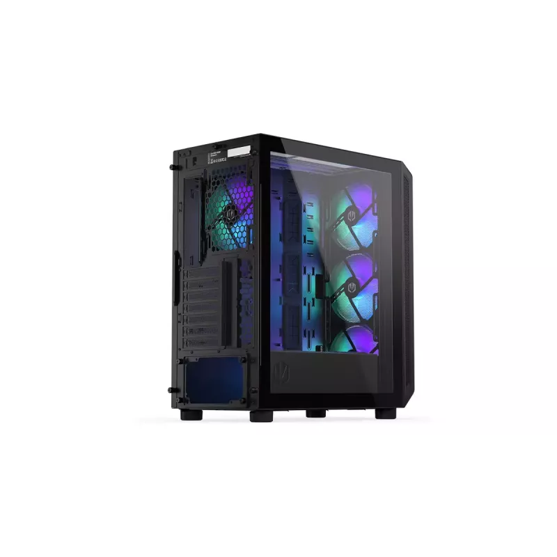 PC-Gehäuse ENDORFY Arx 500 ARGB ATX Schwarz — gehärtetes Glas, ARGB, ATX, max. GPU 350 mm, CPU-Kühler Höhe 179 mm, 7 Erweiterungsslots