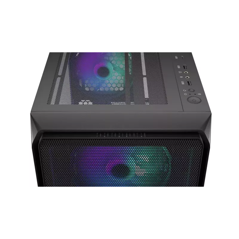 PC-Gehäuse ENDORFY Arx 500 ARGB ATX Schwarz — gehärtetes Glas, ARGB, ATX, max. GPU 350 mm, CPU-Kühler Höhe 179 mm, 7 Erweiterungsslots