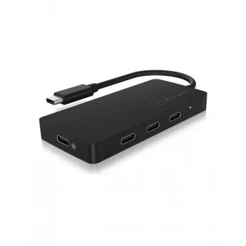 ICY BOX IB-HUB1429-CPD USB 3.2 Gen 2 (3.1 Gen 2) Type-C 10000 Mbit/s Schwarz