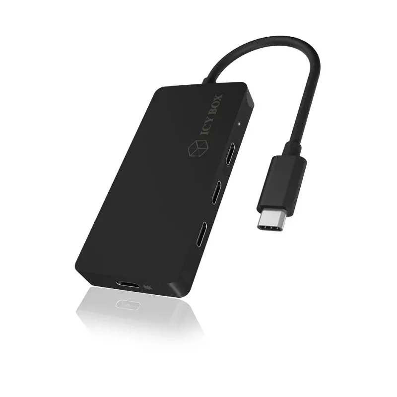 ICY BOX IB-HUB1429-CPD USB 3.2 Gen 2 (3.1 Gen 2) Type-C 10000 Mbit/s Schwarz