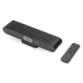 DIGITUS 4K All-in-One Video Bar Mini - Videokonferenzsystem (2x Mikrofon / 1x Lautsprecher)