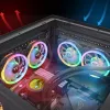 Thermaltake SWAFAN 12 RGB 12 cm Lüfter Schwarz 500–2000 RPM