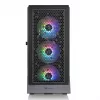 PC-Gehäuse THERMALTAKE Ceres 500 TG ARGB Midi Tower Schwarz — Tempered Glass, EATX, 3x140mm Front, USB-C