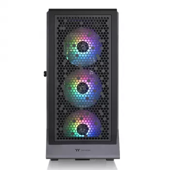 PC-Gehäuse THERMALTAKE Ceres 500 TG ARGB Midi Tower Schwarz — Tempered Glass, EATX, 3x140mm Front, USB-C