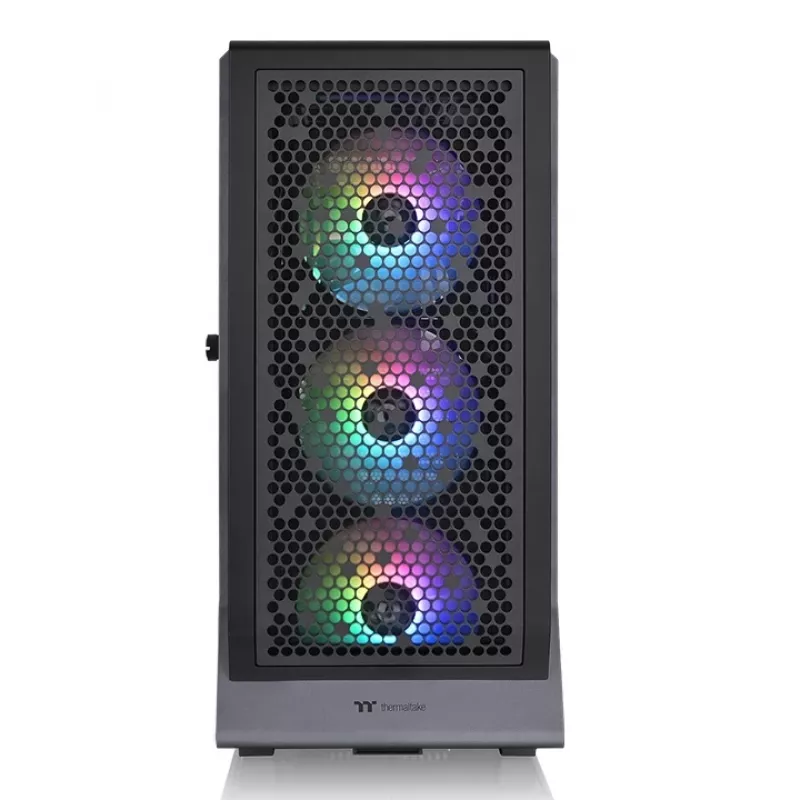 PC-Gehäuse THERMALTAKE Ceres 500 TG ARGB Midi Tower Schwarz — Tempered Glass, EATX, 3x140mm Front, USB-C